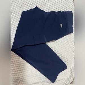 Navy Kade cargo FIGS scrub pants